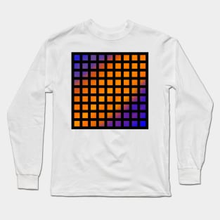 Abstract Gradient Geometric Pattern - Flame Long Sleeve T-Shirt
